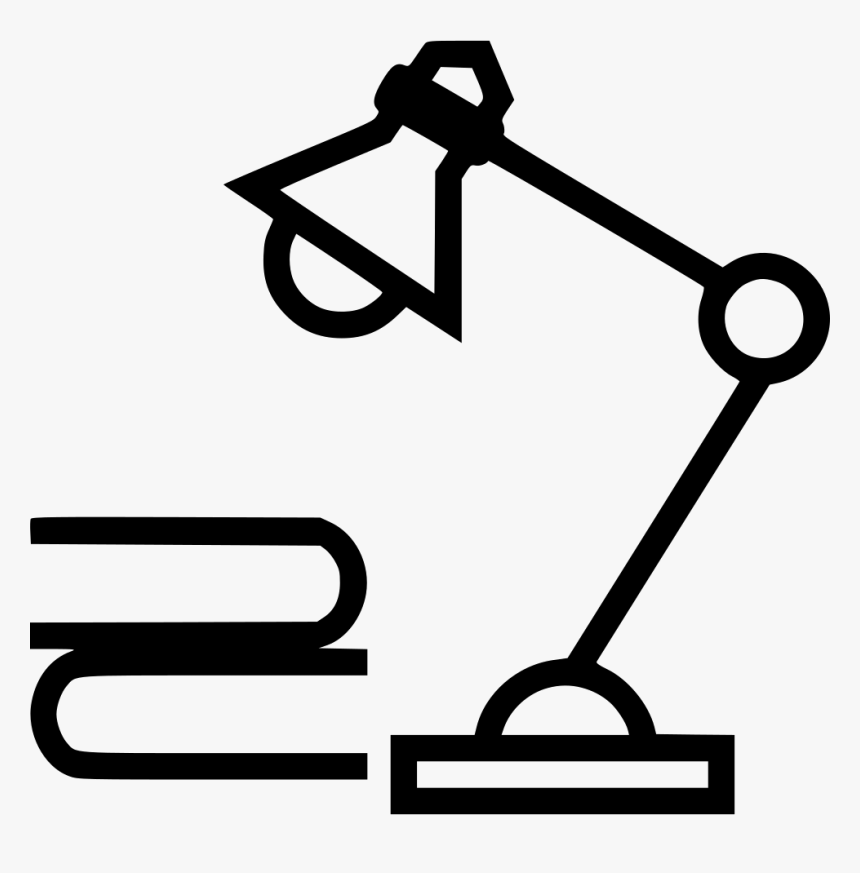 Lamp Study Night Book Work Edjucation School - School Works Icon Png, Transparent Png, Free Download