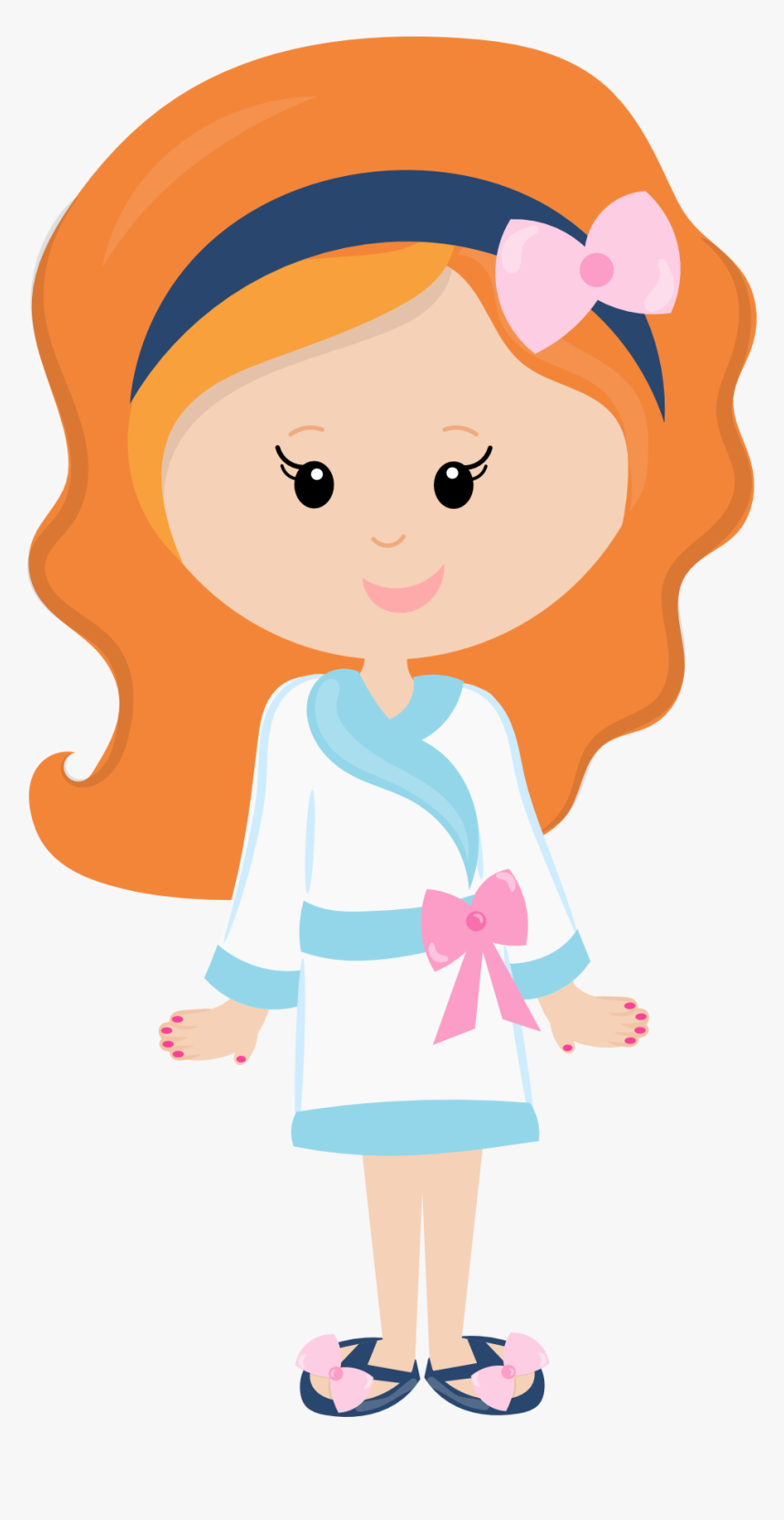 Girl In Pajamas Clipart, HD Png Download, Free Download