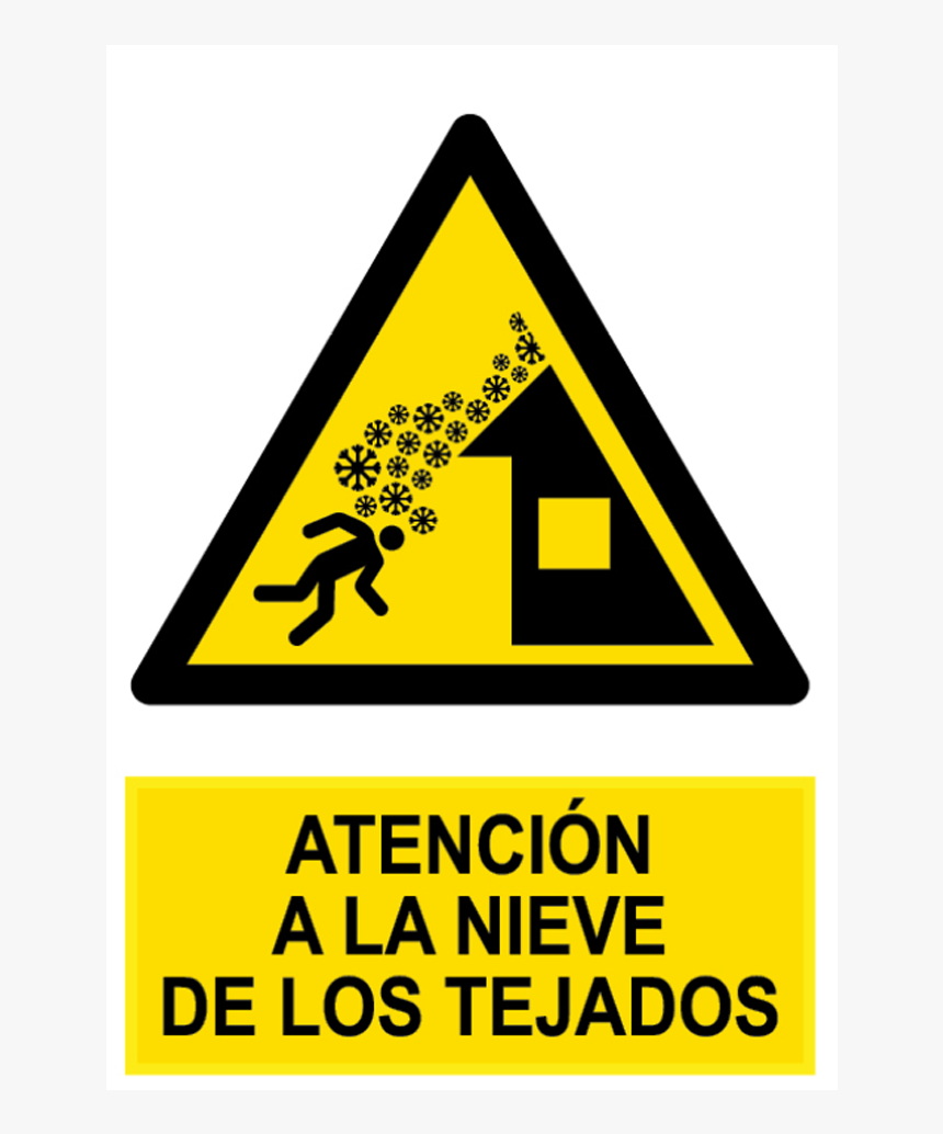 Señal / Cartel De Atención A La Nieve De Los Tejados - Niebezpieczeństwo Pożaru, HD Png Download, Free Download