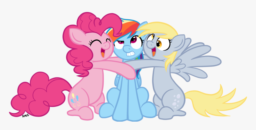 Smiz Pony Pinkie Pie Rainbow Dash Derpy Hooves Rarity - My Little Pony Bff, HD Png Download, Free Download