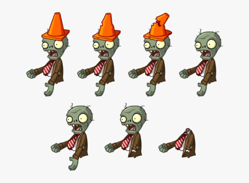 Plants Vs Zombies Zombie Sprite, HD Png Download, Free Download