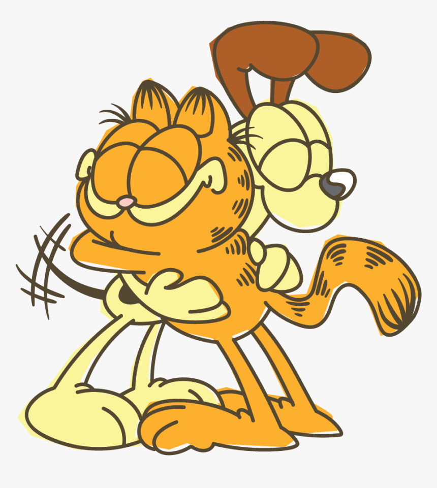 Garfield Line Messaging Sticker - Garfield Line Sticker Hug, HD Png Download, Free Download