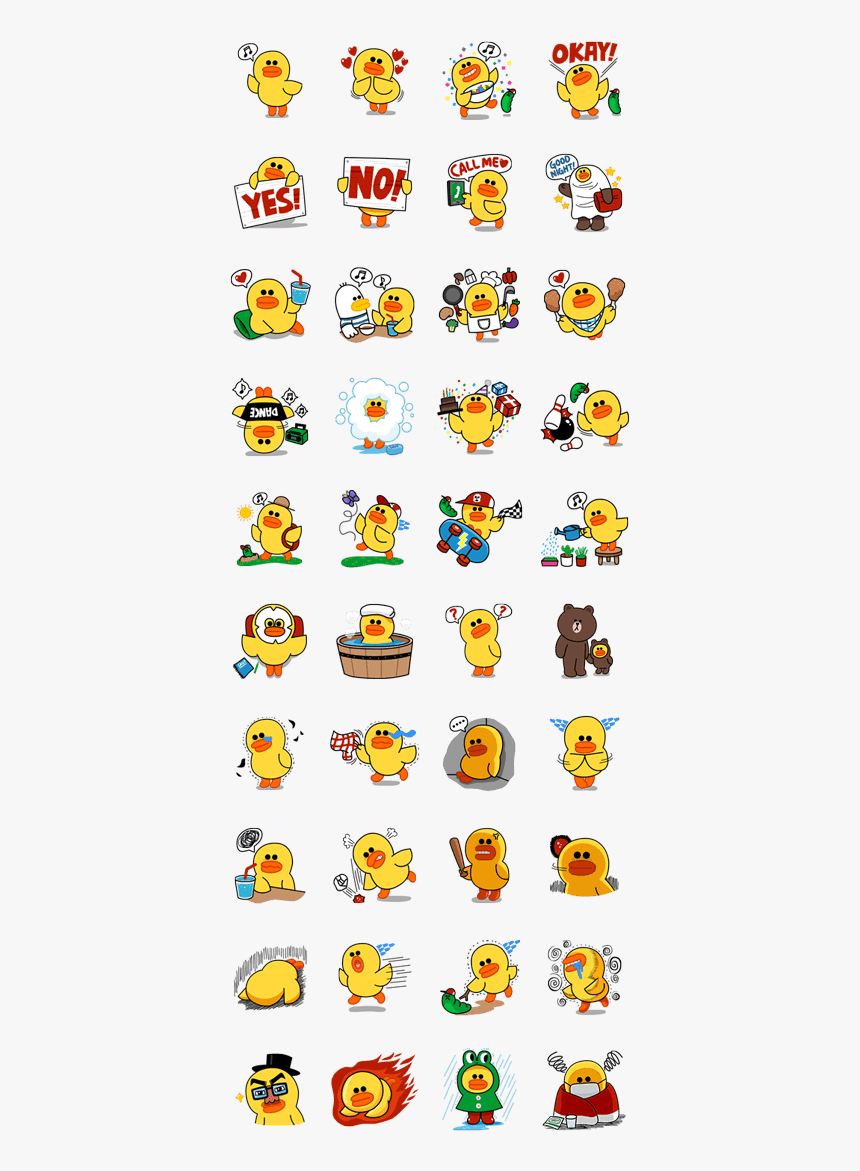 Special Edition - Sally Duck Line Stickers, HD Png Download, Free Download