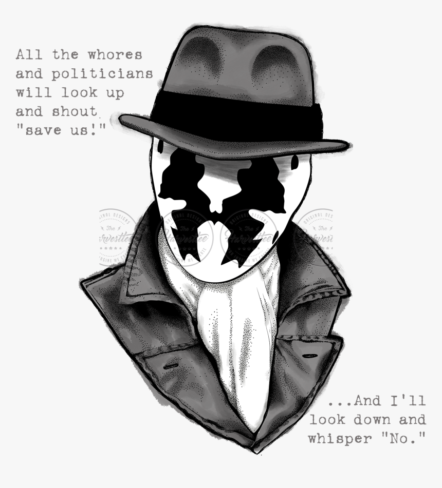 Rorschach De Watchmen Dc Comics - Watchmen Rorschach, HD Png Download, Free Download
