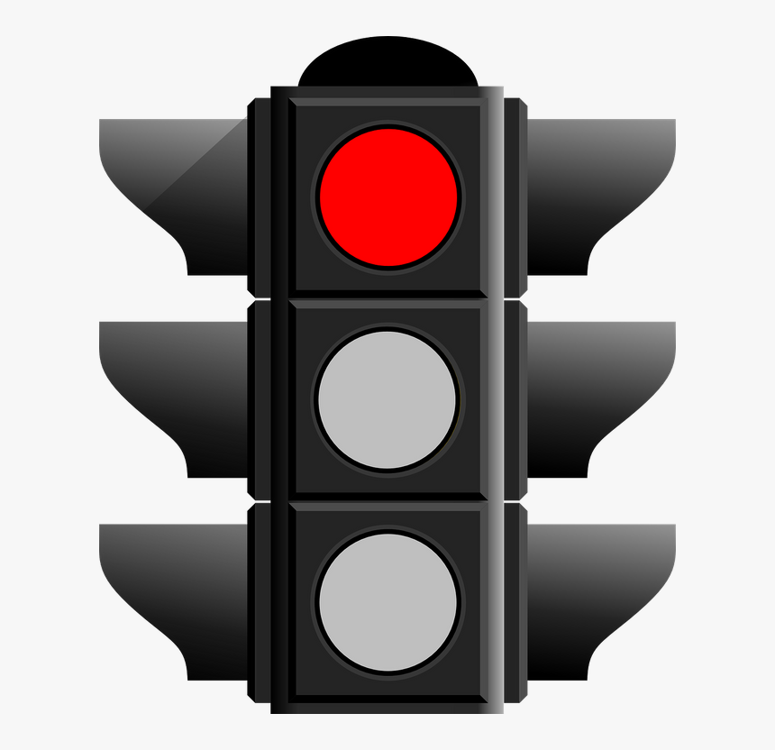 Traffic Light 306388 1280 - Red Traffic Light Drawing, HD Png Download, Free Download