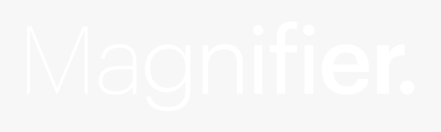 Magnifier Logo White, HD Png Download, Free Download