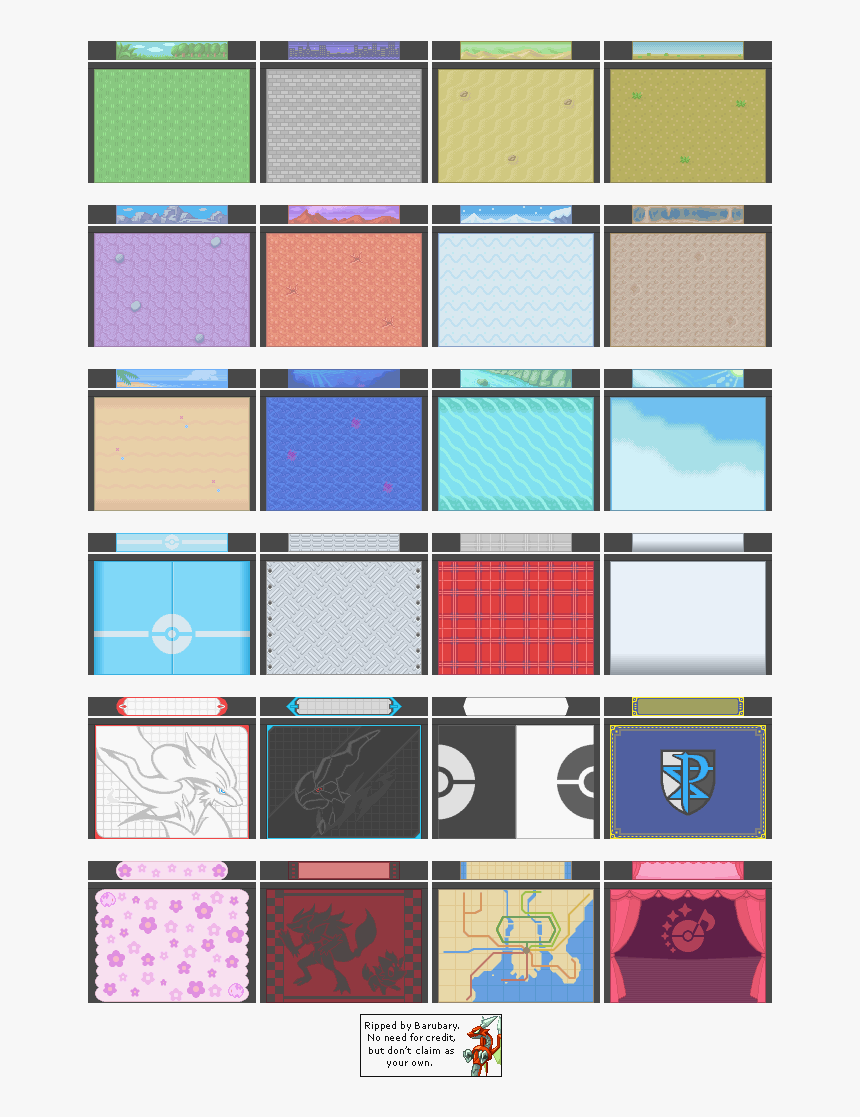 Box Backgrounds - Pokemon Black And White Pc Box, HD Png Download, Free Download