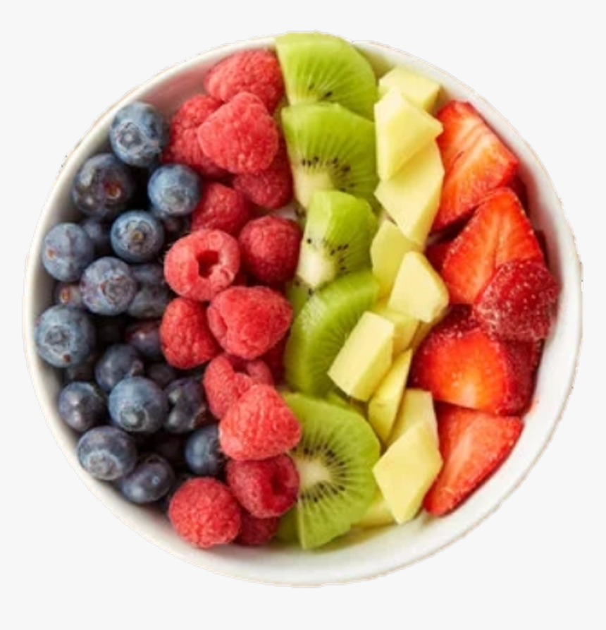 #fruit #fruitbowl #kiwi #blueberry #strawberry #raspberry - Berry, HD Png Download, Free Download