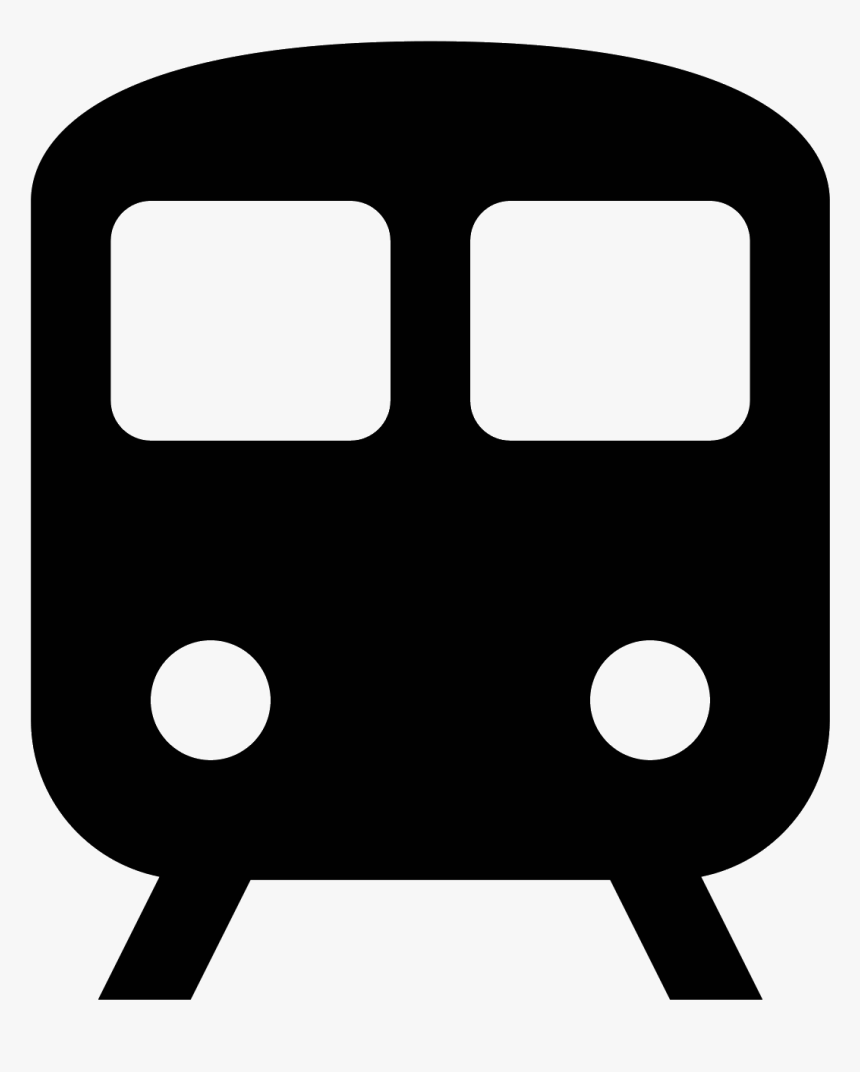 The Icon Shows A Train Or Subway That Is Seen Head, HD Png Download, Free Download
