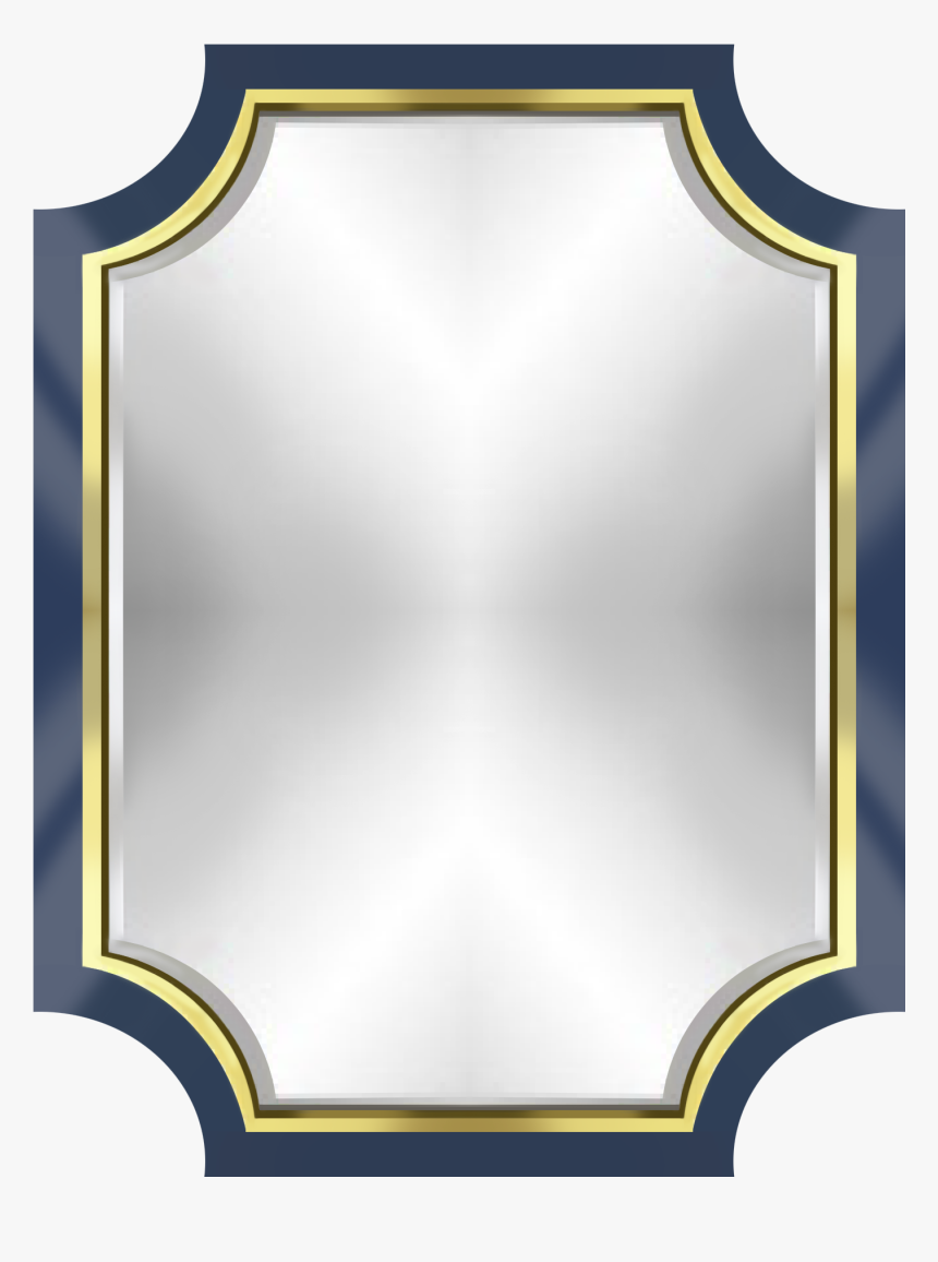 Cora Mirror In Shay Blue & Gold - Brass, HD Png Download, Free Download