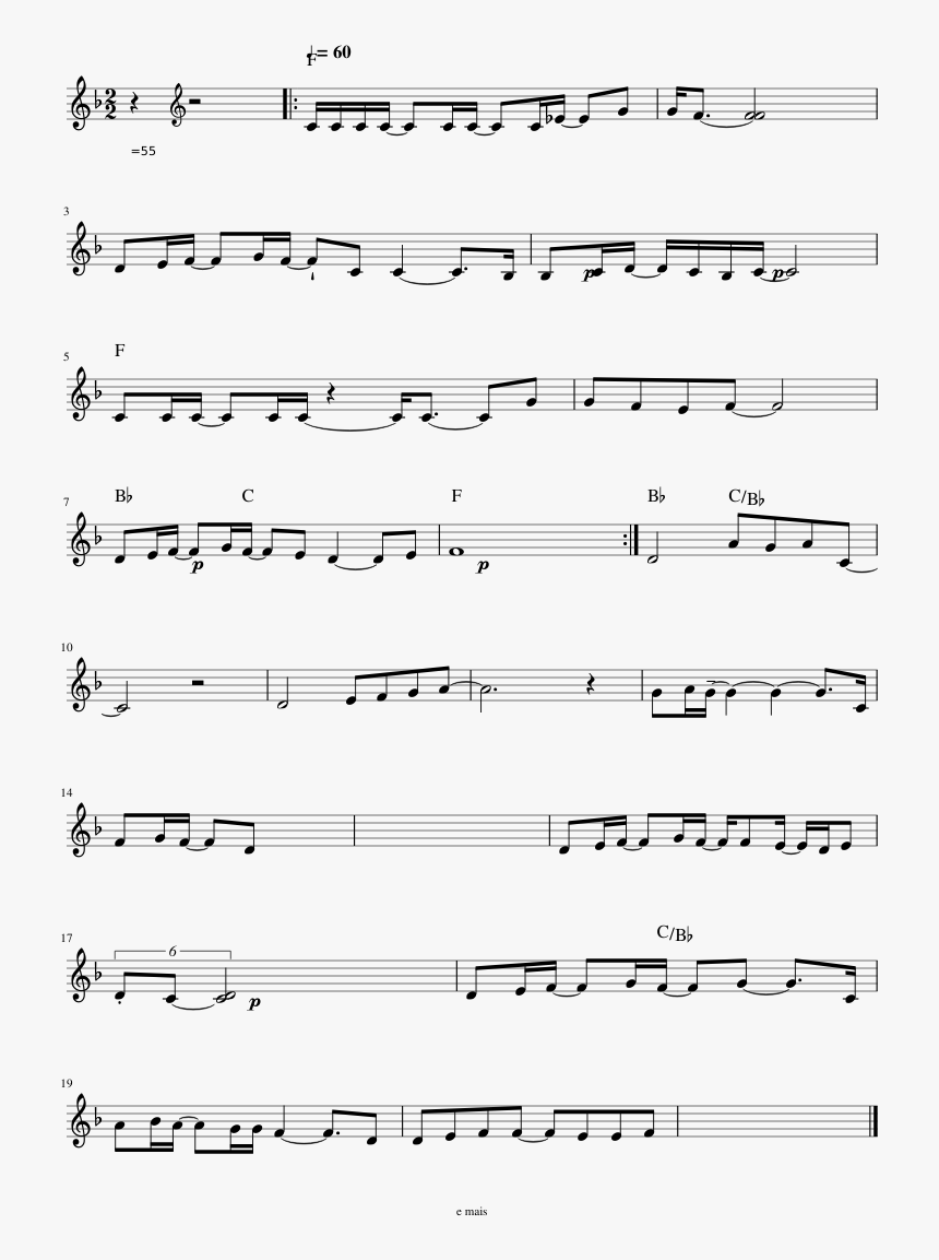 Oferta De Amor Sheet Music Composed By Willen Soares - Beginner Carol Of The Bells Piano Sheet Music, HD Png Download, Free Download