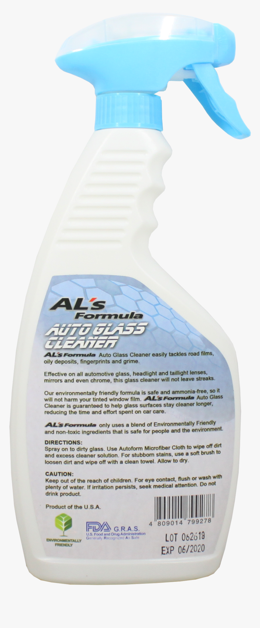 Al"s Formula Auto Glass Cleaner Spray Bottle 500ml - Cosmetics, HD Png Download, Free Download