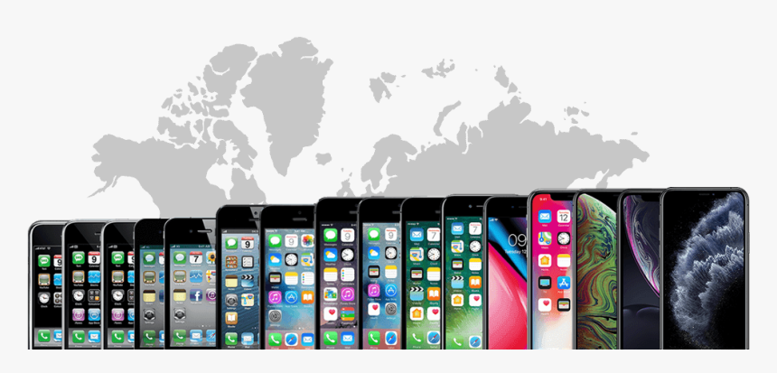 Iphone Evolution - Iphone 1 To 11 Evolution, HD Png Download, Free Download