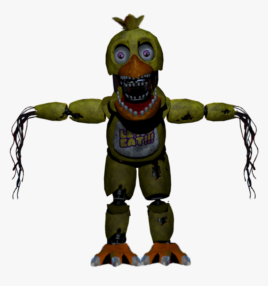 Withered Chica, HD Png Download , Transparent Png Image - PNGitem