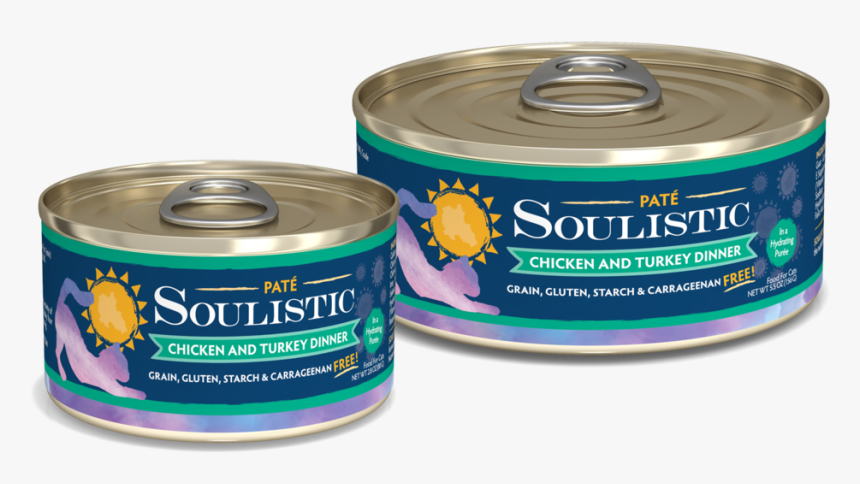 Soulistic Pates Chicken Turkey Lg Sm Cans V1r1 - Soulistic Pate Chicken Turkey, HD Png Download, Free Download