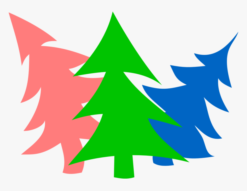 Merry New-year Firs By Rones Free Vector - Fir, HD Png Download, Free Download