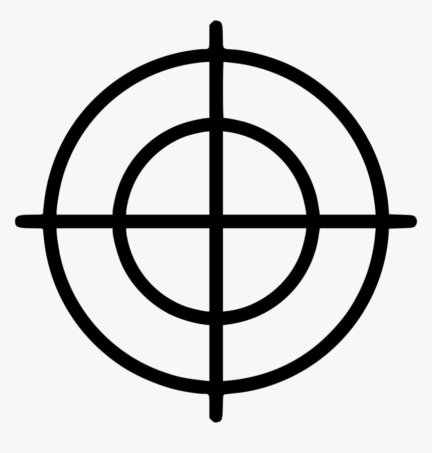 Target Goal Aim Mark Gun - Transparent Shooting Target Png, Png Download, Free Download