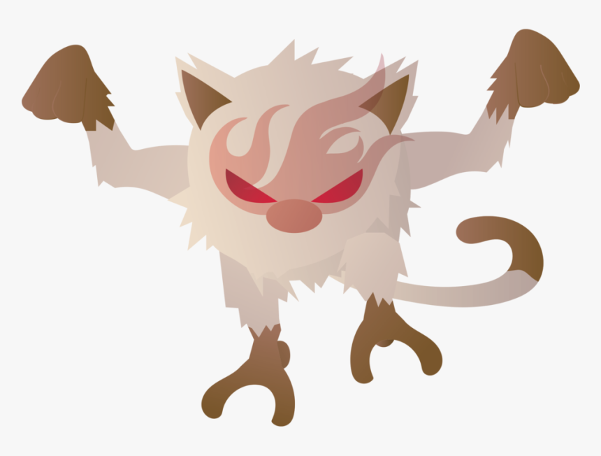 Mankey Used Leer By Pluivantlachance Game Art Hq Pokemon - Illustration, HD Png Download, Free Download