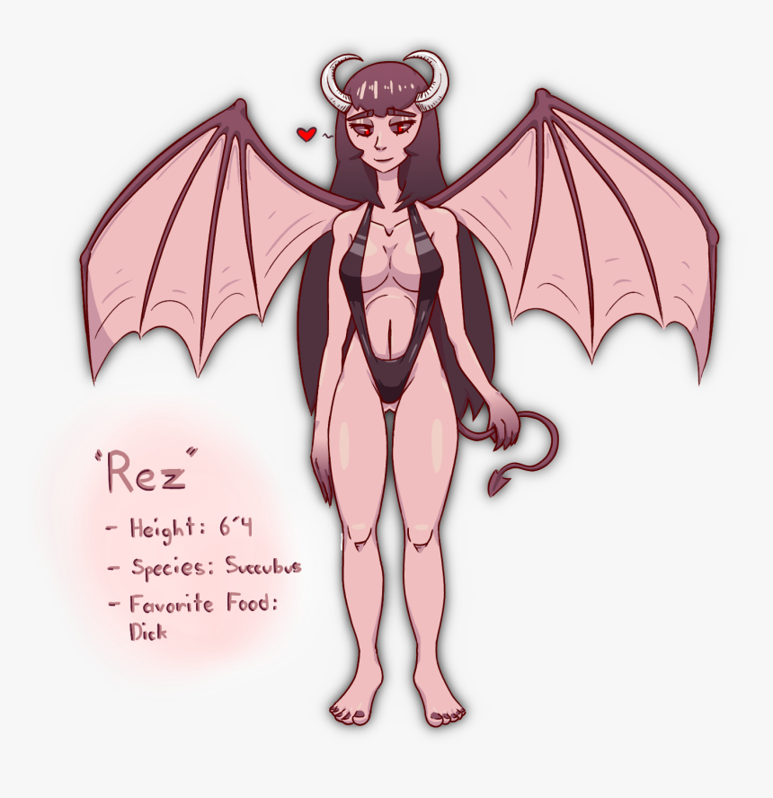 Rez The Succubus - Cartoon, HD Png Download, Free Download