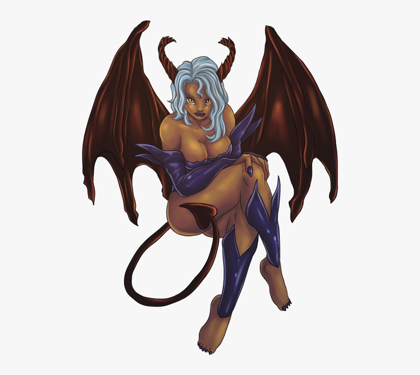 Dark Skinned Succubus Anime, HD Png Download, Free Download