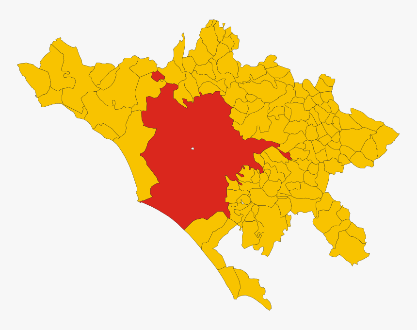 Map Of Comune Of Rome - Metropolitan City Of Rome Capital, HD Png Download, Free Download