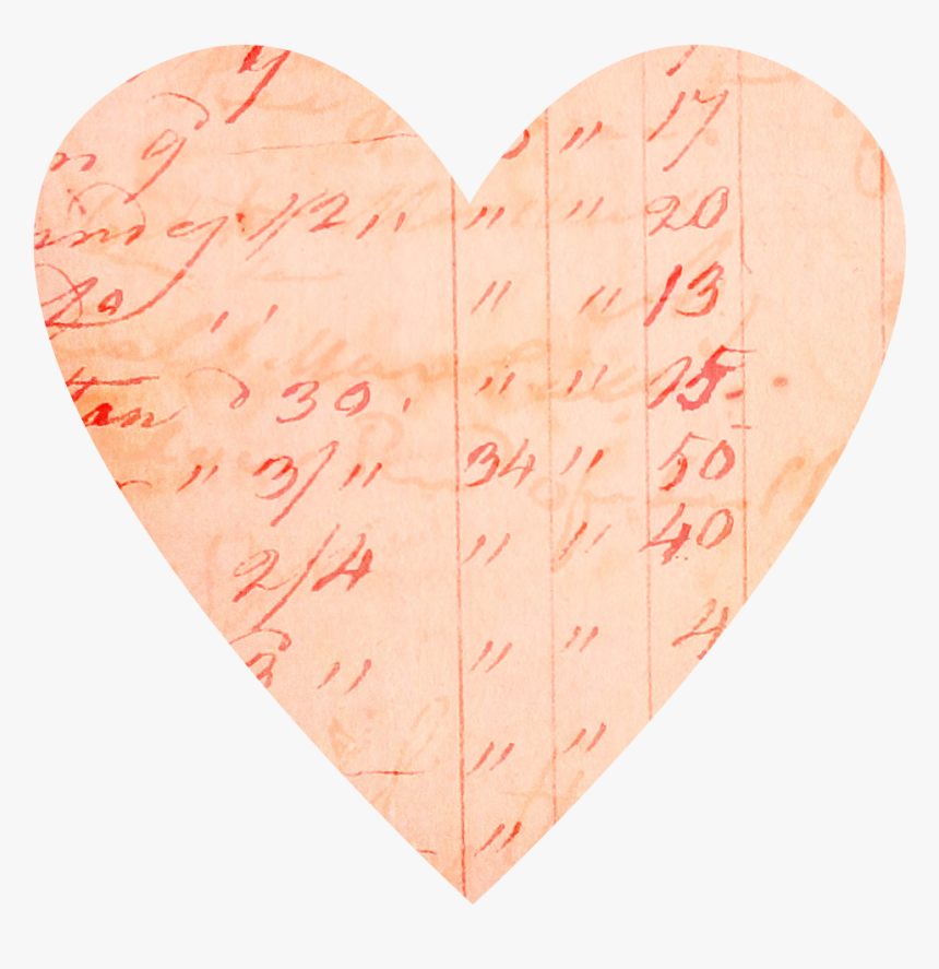 Transparent Vintage Paper Clipart - Heart Real Vintage Png, Png Download, Free Download