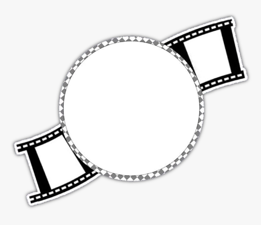 White Circle Movie Strip Transparent Overlay Freetoedit - Overlay Edit, HD Png Download, Free Download