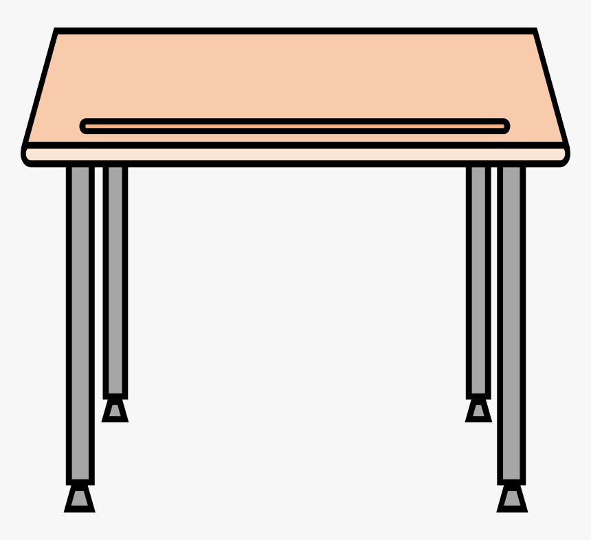 Clipart Desk Empty Desk - Desk Clipart, HD Png Download, Free Download