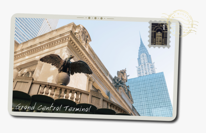 A Postcard Of Grand Central In New York City - New York, HD Png Download, Free Download