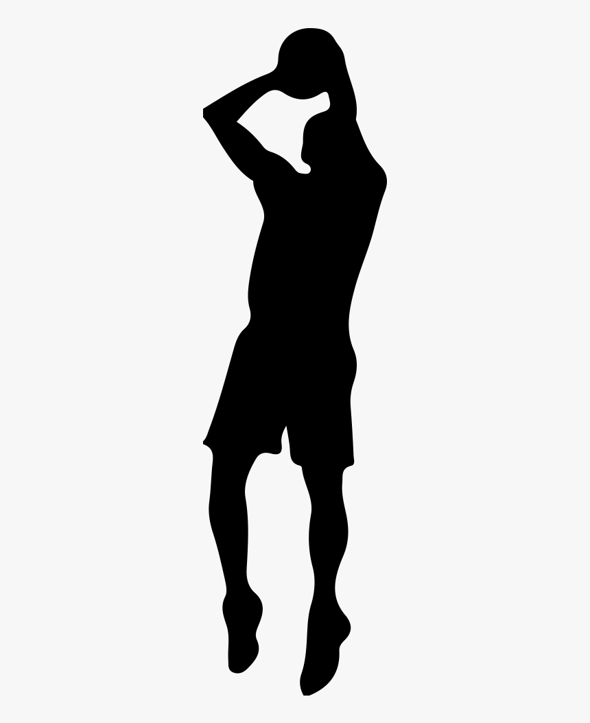 Shooting Basketball Player Silhouette, HD Png Download, Free Download