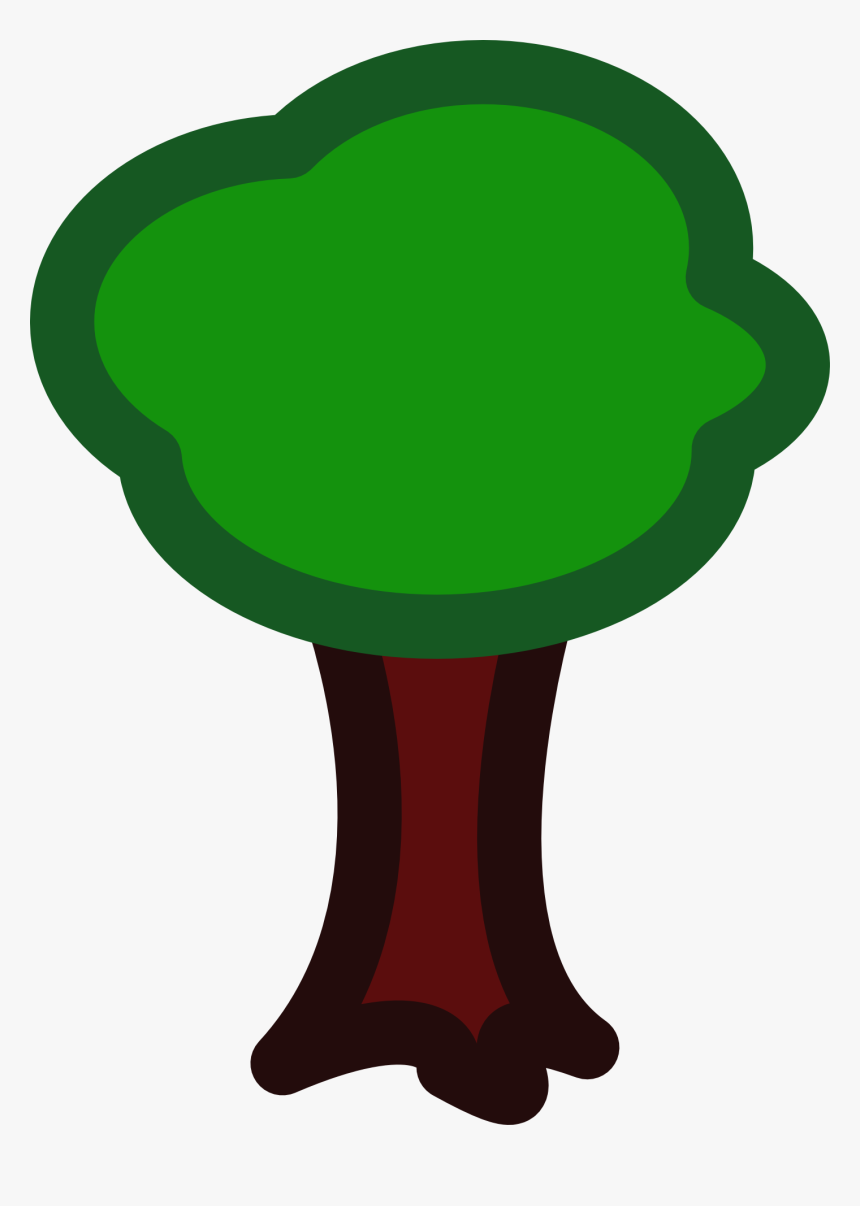 Drawing Of Green Apple Tree - Tree Drawing No Background, HD Png Download, Free Download