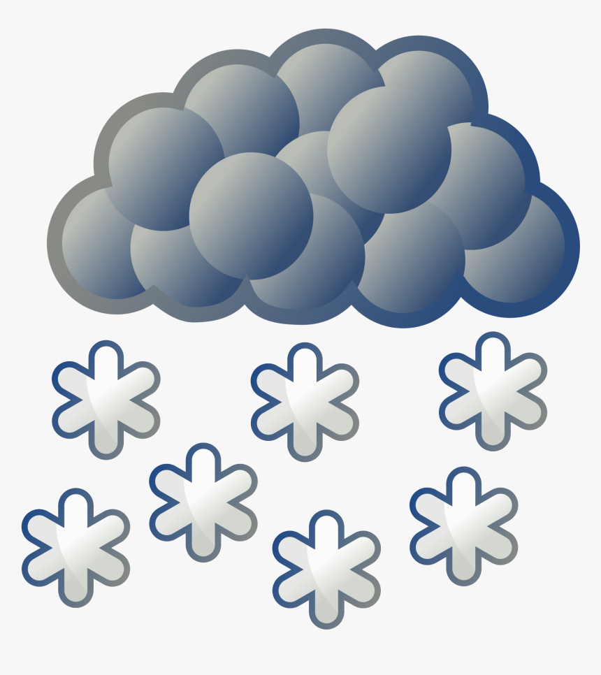 Transparent Snow Clip Art - Heavy Rain Weather Symbol, HD Png Download, Free Download