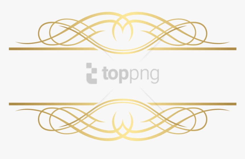 Free Png Gold Line Clip Art Png Image With Transparent - Wedding Logo Design Png, Png Download, Free Download