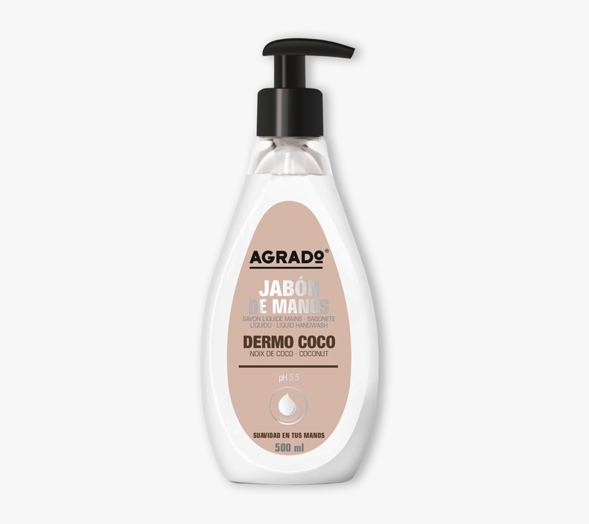 Jabon Manos Dermo Coco Agrado - Liquid Hand Soap, HD Png Download, Free Download