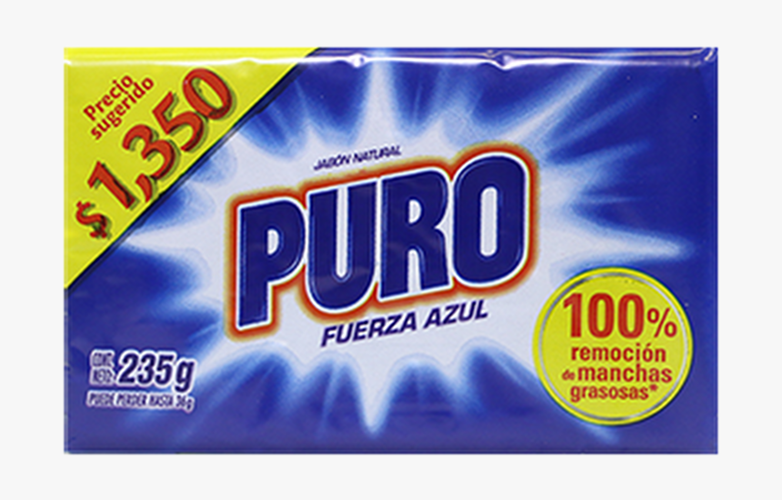Jabón Puro Azul 235gr - Jabon Puro, HD Png Download, Free Download