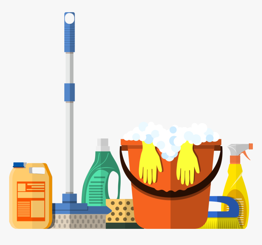 Cleaner Housekeeping Service Maid Vector Cleaning Tools - Cleaning Service Vector Png, Transparent Png, Free Download