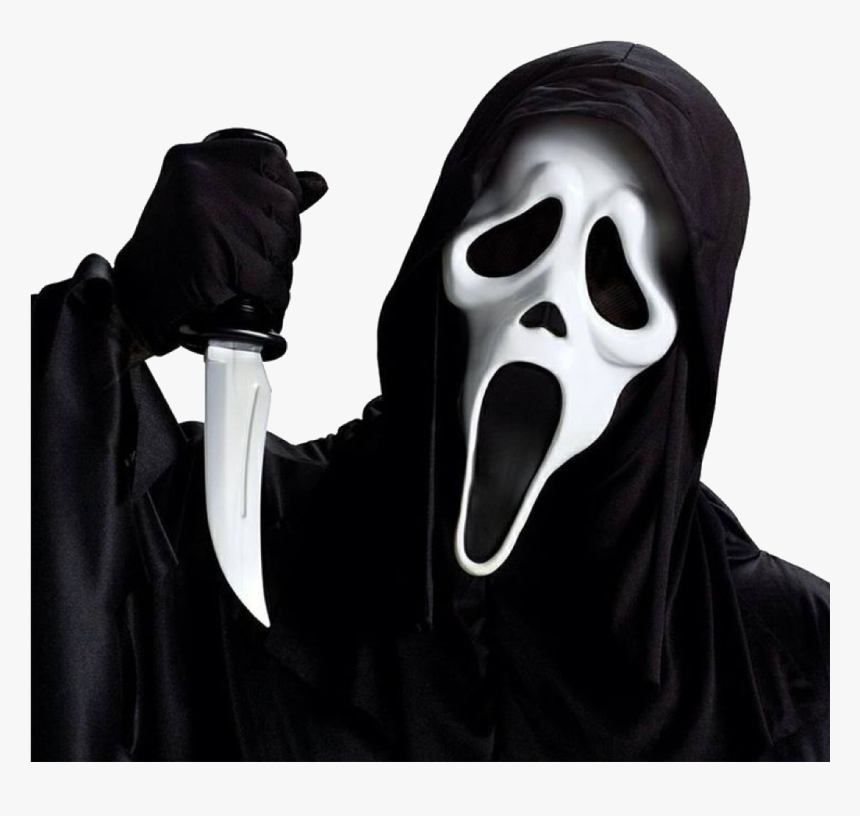 #scream #ghostface #mask #knife #black #blacktheme - Scream Ghostface, HD Png Download, Free Download