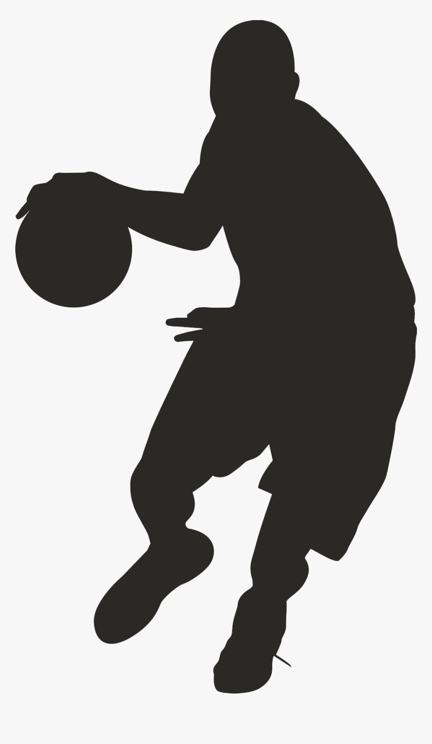 Basketball Player Clipart Png Transparent Image - Basketball Player Clipart Black, Png Download, Free Download