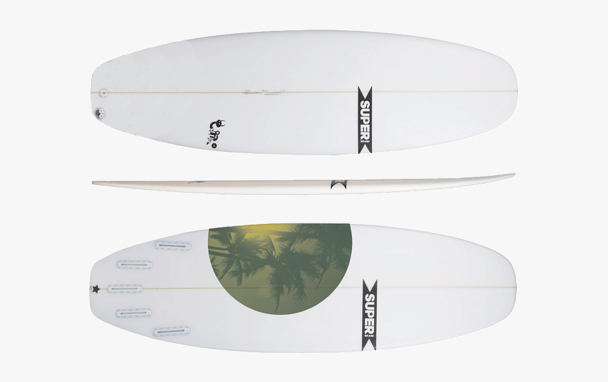 Superbrand Surfboards Slug Hybr - Snub Nose Surfboard, HD Png Download, Free Download