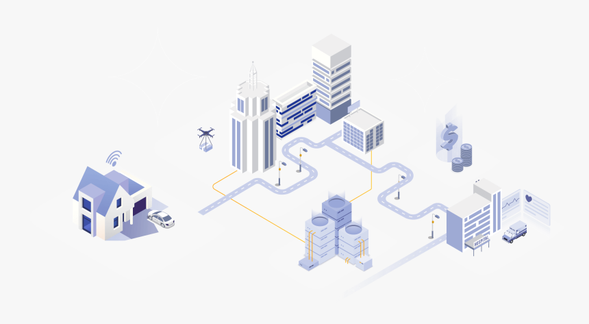 Graphical Visualization Of A 5g Ecosystem - Graphic Design, HD Png Download, Free Download