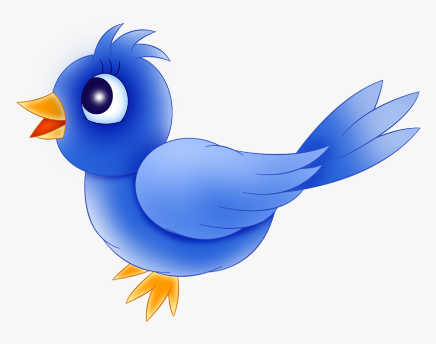 Light Blue Bird Cartoon, HD Png Download, Free Download