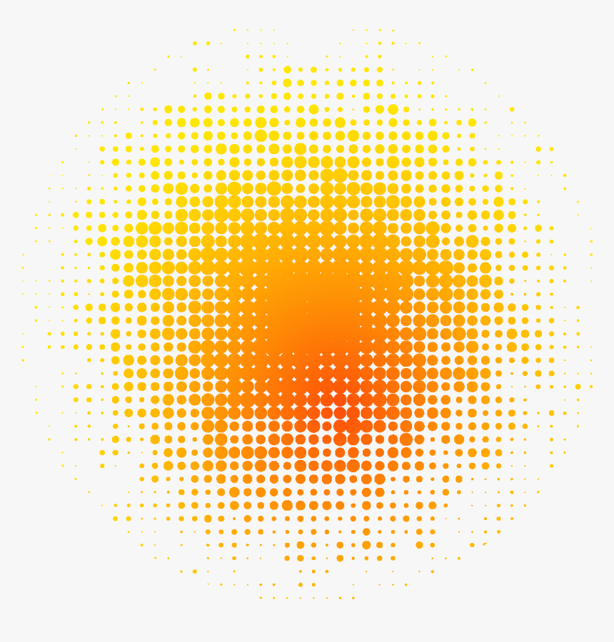 Cartoon Color Gradient Element - Halftone Vector Png, Transparent Png, Free Download