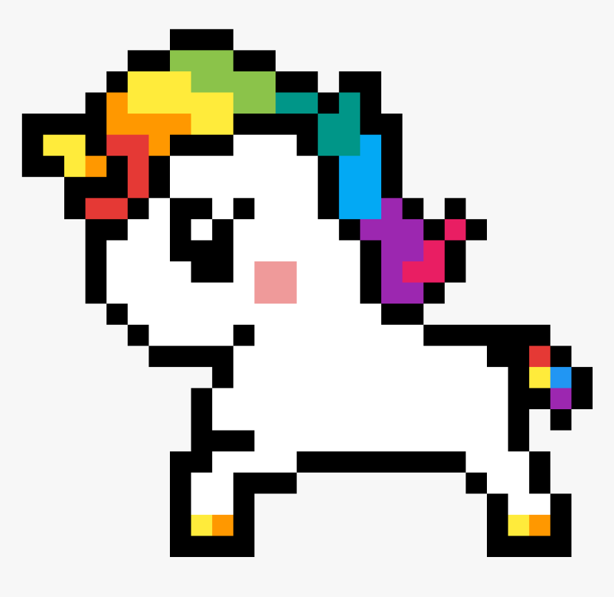 Cute Pixel Art Unicorn, HD Png Download, Free Download