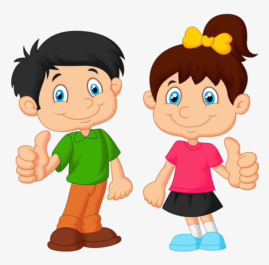 Cartoon Boy And Girl, HD Png Download, Free Download