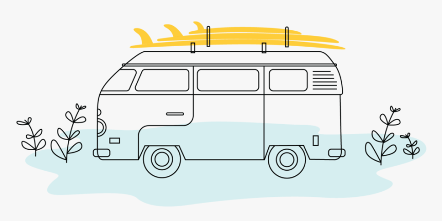 Icon Surf-trips - Compact Van, HD Png Download, Free Download