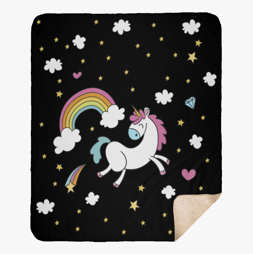 Little Baby Unicorn Fleece Blanket"
 Class= - Cartoon, HD Png Download, Free Download