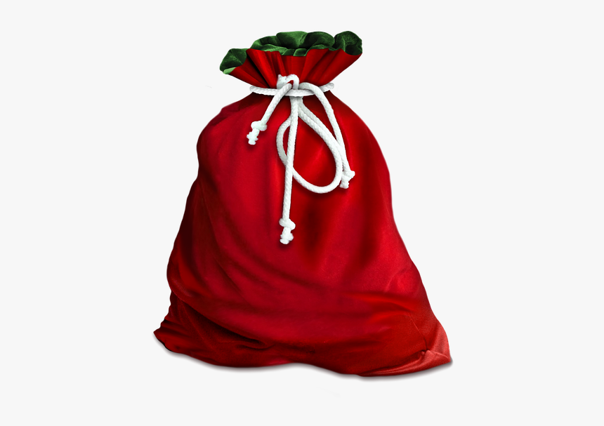 Bag For Gifts, Red Bag, Holidays, Gifts - Christmas Bag Transparent, HD Png Download, Free Download