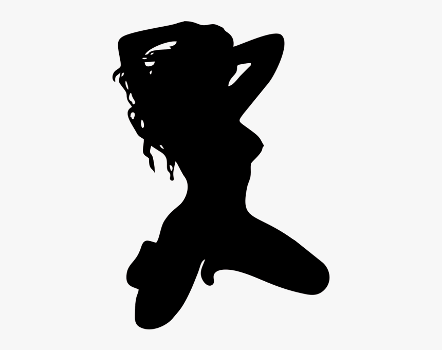 Sexy Girl Silhouette Png, Transparent Png, Free Download