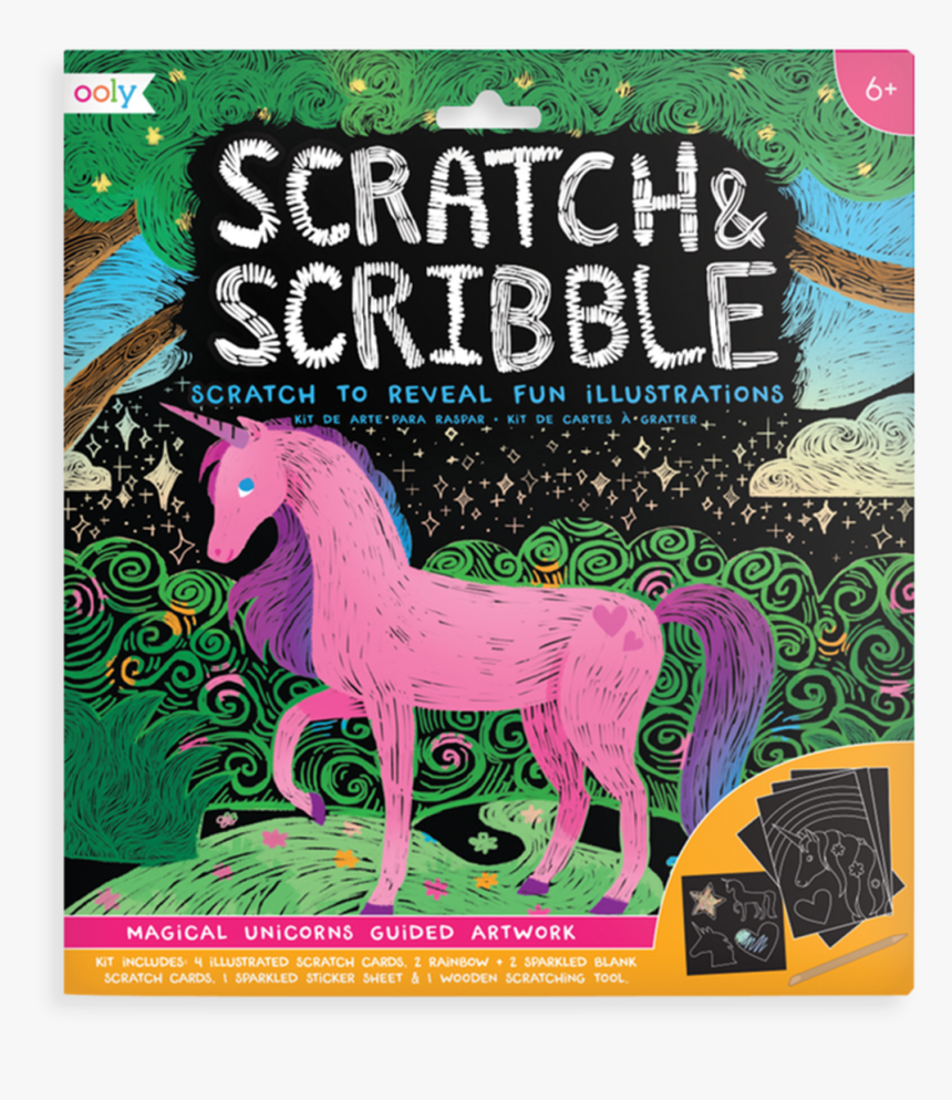 Scratch And Scribble Pad - Ooly Scratch And Scribble, HD Png Download, Free Download