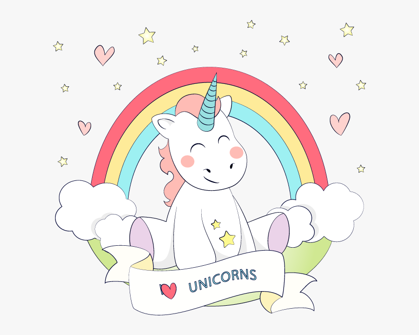 #unicorn #rainbow #babyunicorn #unicornmagic #tumblr - 1st Birthday Unicorn Clipart, HD Png Download, Free Download